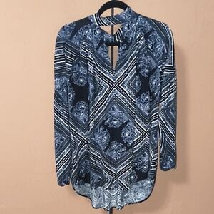 Free People Walking On A Dream Tunic Black & White Size Large